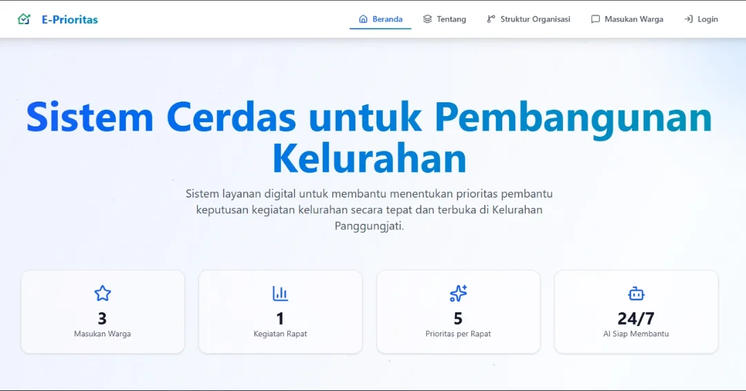 Village Activity Priority Recommendation System